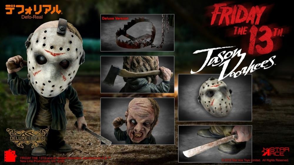 Star Ace Toys Soft Vinyl Defo-Real Series Friday the 13th Jason Voorhees Deluxe Vinyl Figure